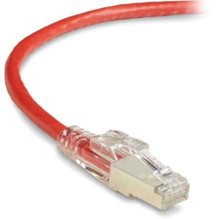 Black Box C6PC70S-RD-03 GigaTrue 3 Cat.6 (S/FTP) Patch Network Cable, 3 ft, Red, PoE, Rugged, Lockable