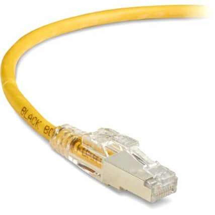 Black Box C6PC70S-YL-05 GigaTrue 3 Cat.6 (S/FTP) Patch Network Cable, 5 ft, PoE, Rugged, Lockable, EMI/RF Protection