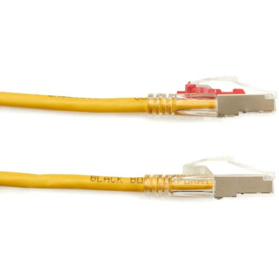 Black Box C6PC70S-YL-20 GigaTrue 3 Cat.6 (S/FTP) Patch Network Cable, 20 ft, Snagless, Yellow