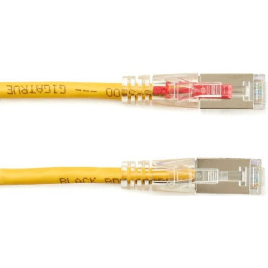 Black Box C6PC70S-YL-20 GigaTrue 3 Cat.6 (S/FTP) Patch Network Cable, 20 ft, Snagless, Yellow