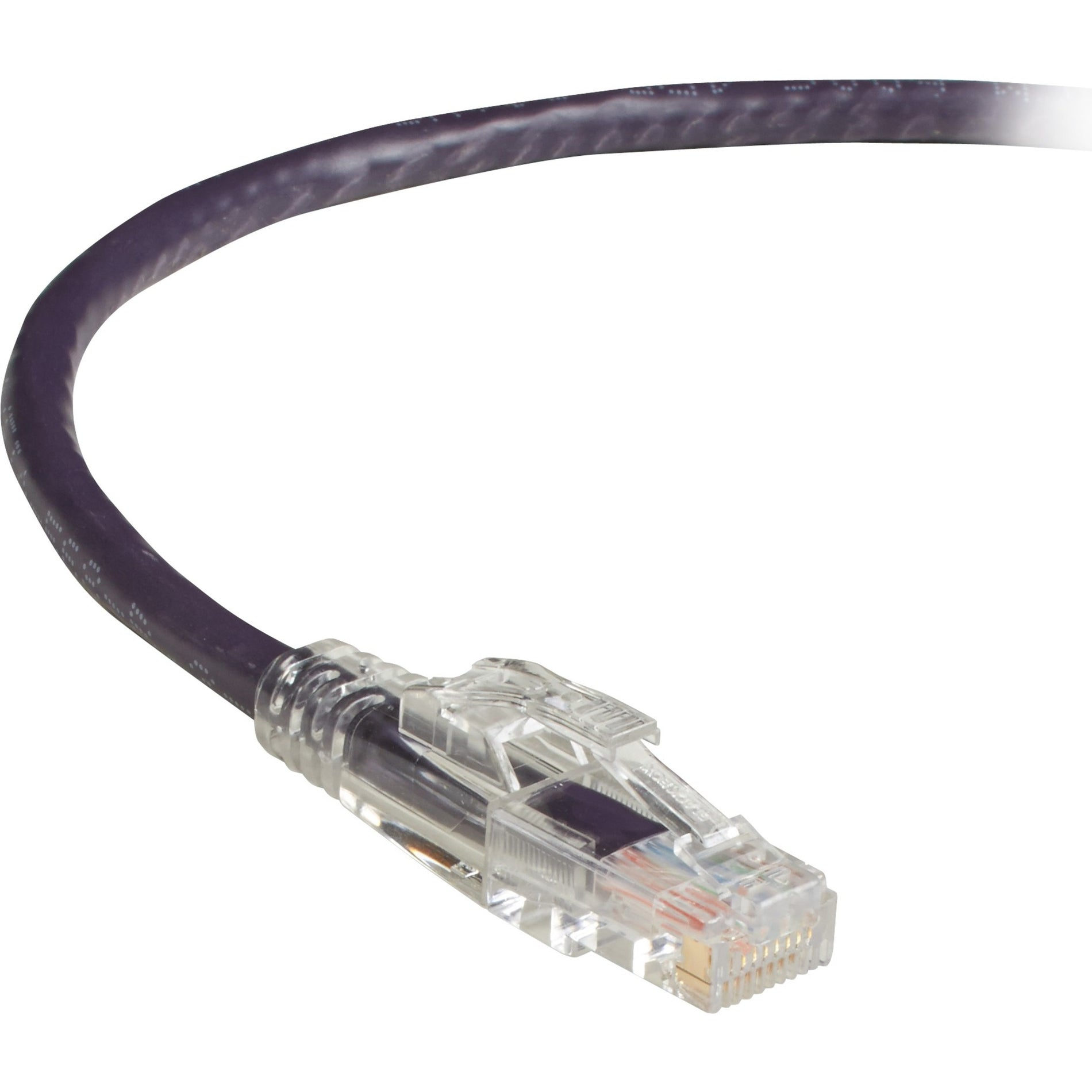 Black Box C6PC70-VT-01 GigaTrue 3 Cat.6 UTP Patch Network Cable, 1 ft, Purple, Snagless