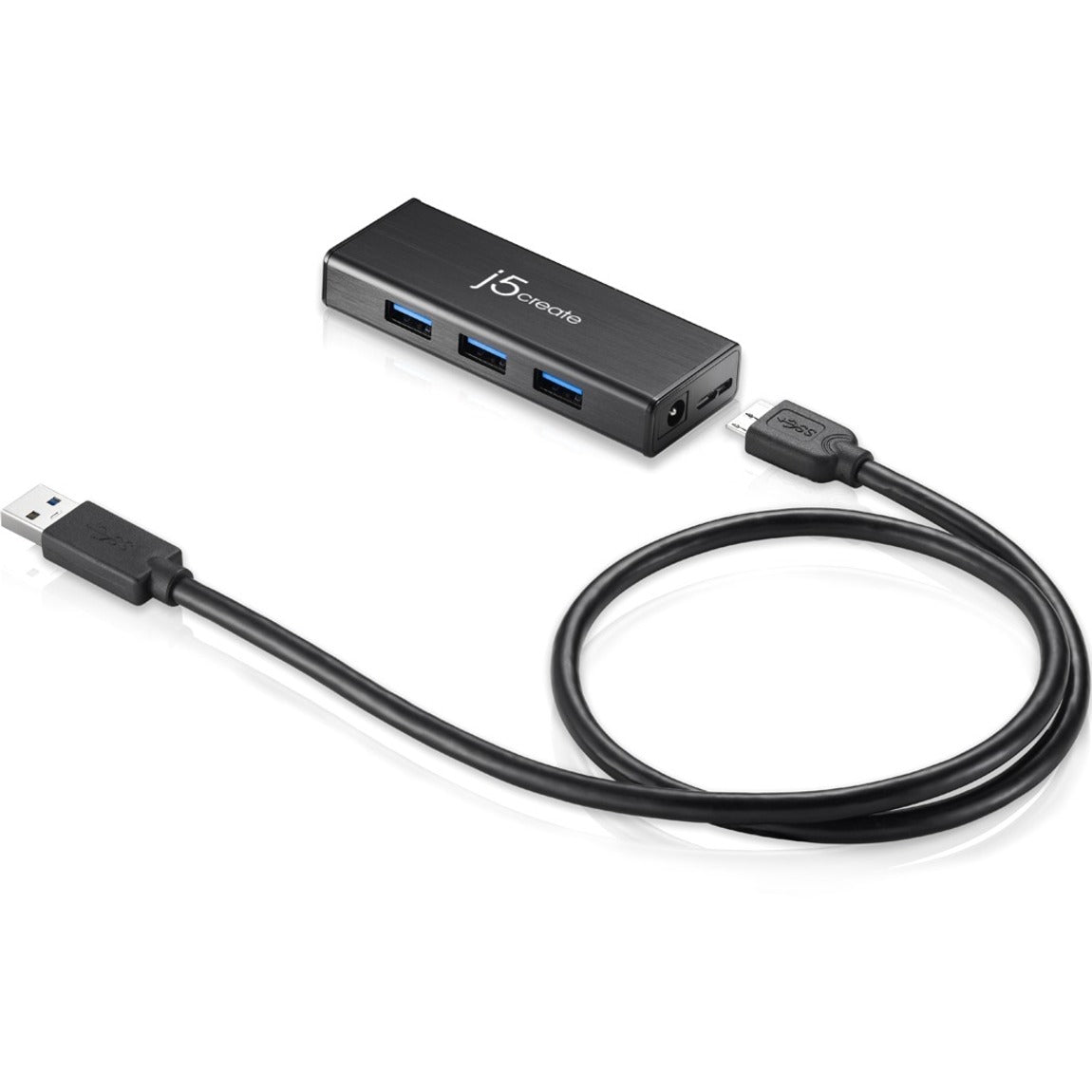j5 create JUH340 USB 3.0 4-port Mini Hub, Expand Your USB Connectivity Effortlessly