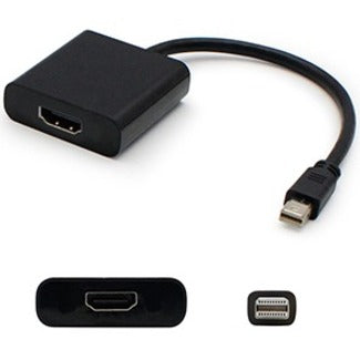 AddOn MDP2HDMIAB Mini DisplayPort/HDMI Audio/Video Cable, Active Adapter, 8" Length