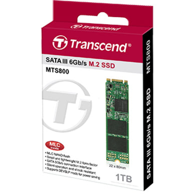 Transcend TS512GMTS800 SATA III 6Gb/s MTS800 M.2 SSD, 512GB, Read: 560MB/s, Write: 310MB/s