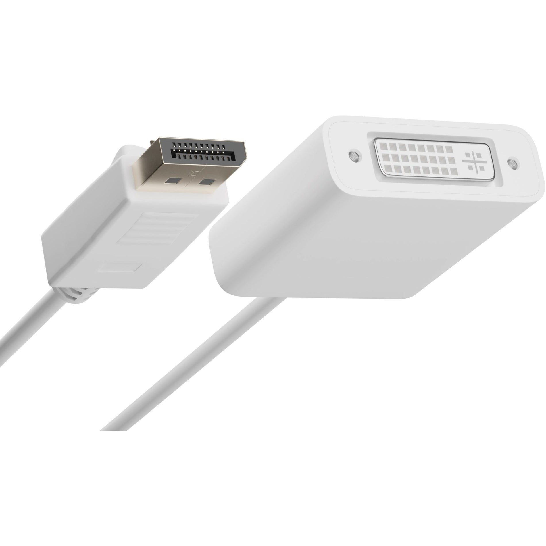 Unirise DPDVI-ADPT DisplayPort Male to DVI-I Dual Link (24+5) Female Adapter, Video Cable