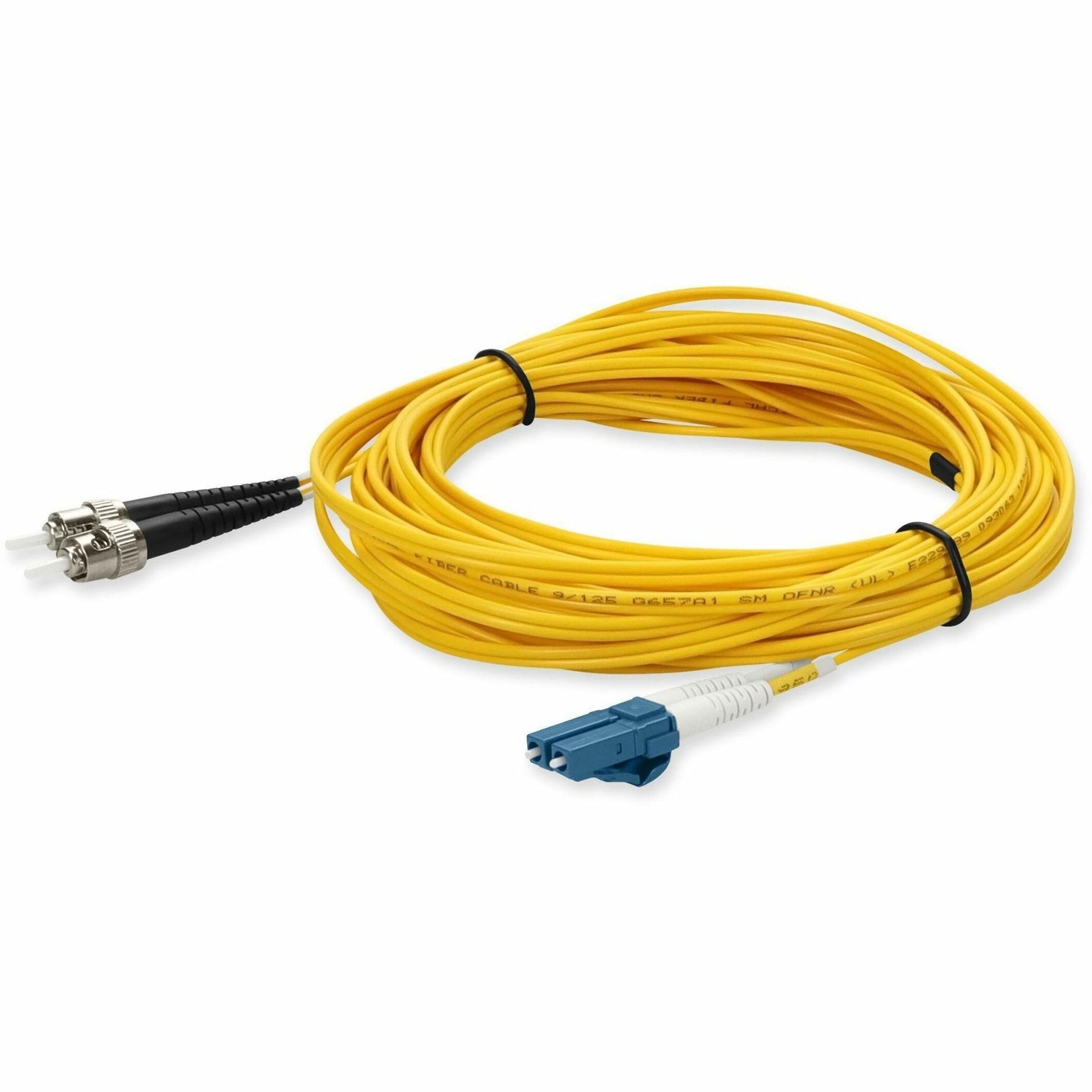 AddOn ADD-ST-LC-1M9SMF Fiber Optic Duplex Patch Network Cable, 3.28 ft, Single-mode, Halogen-free