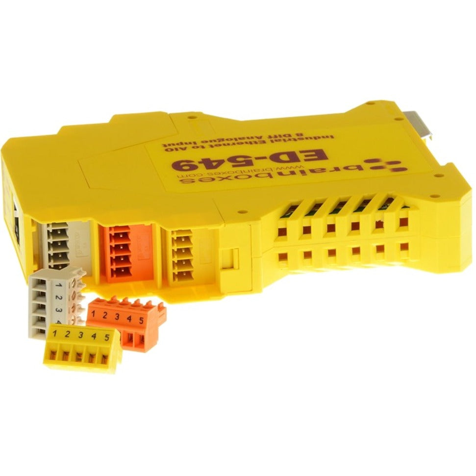 Brainboxes ED-549 Ethernet to 8 Analogue Inputs + RS485 Gateway, Lifetime Warranty, Modbus TCP/DCON ASCII, 8 Analog Inputs, Industrial Standard