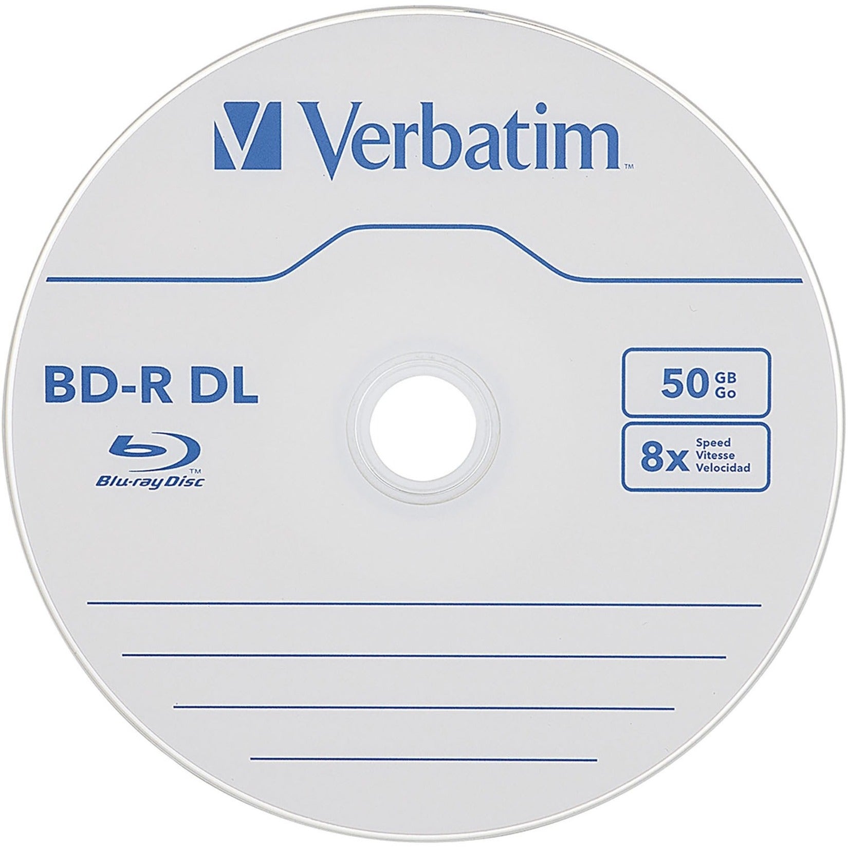 Verbatim 98356 BD-R DL 50GB 8X Verbatim, Hard Coat, 25pk Spindle