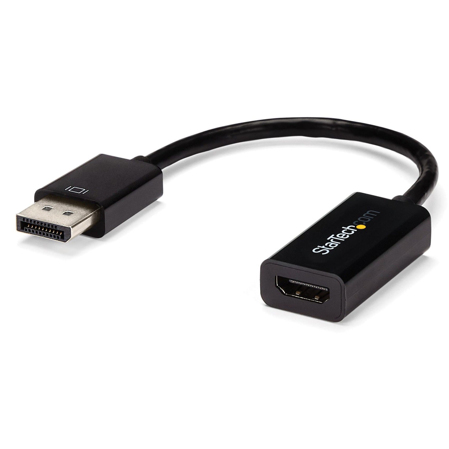 StarTech.com DP2HD4KS DisplayPort to HDMI 4K Audio/Video Converter, Active Adapter