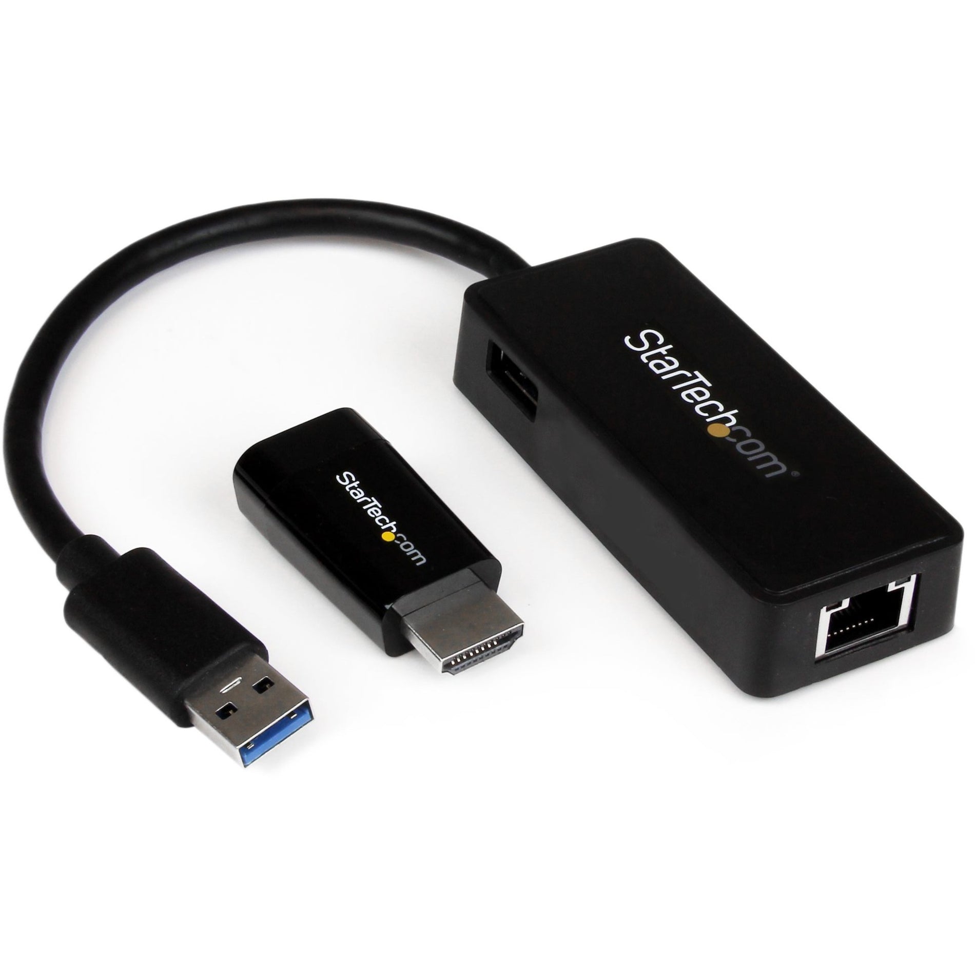 StarTech.com SAMC2VGAUGEK Samsung Chromebook 2 & Series 3 HDMI to VGA and USB 3.0 Gigabit Ethernet Accessory Bundle, Black