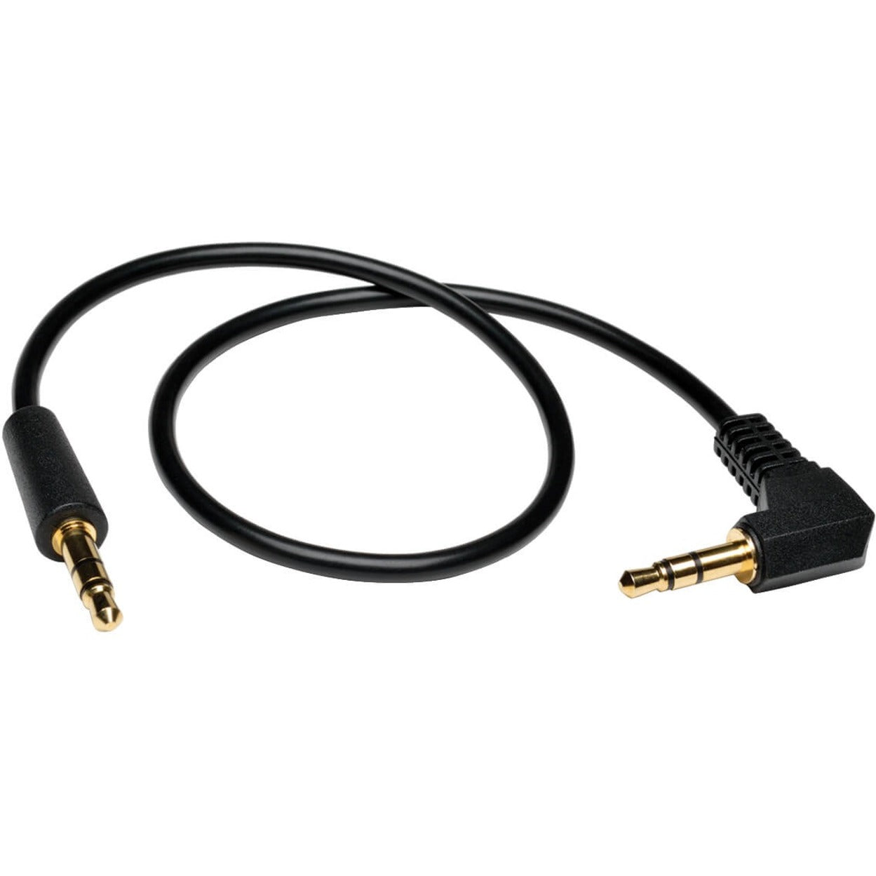 Tripp Lite P312-006-RA 3.5mm Mini Stereo Audio Cable with Right Angle Plug, 6-ft.