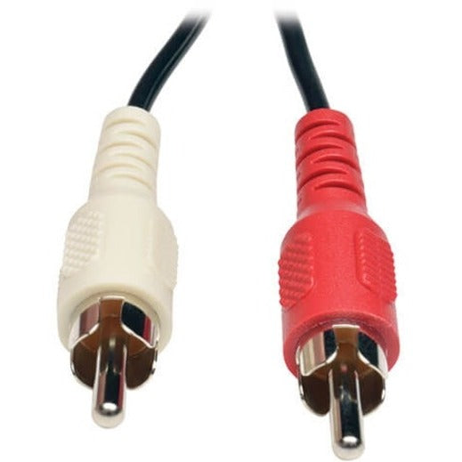 Tripp Lite P316-06N Mini-phone/RCA Audio Cable, 6" Molded, Copper Conductor, Shielded, Black