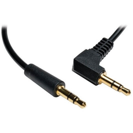 Tripp Lite P312-001-RA 3.5mm Mini Stereo Audio Cable with Right Angle Plug, 1-ft.