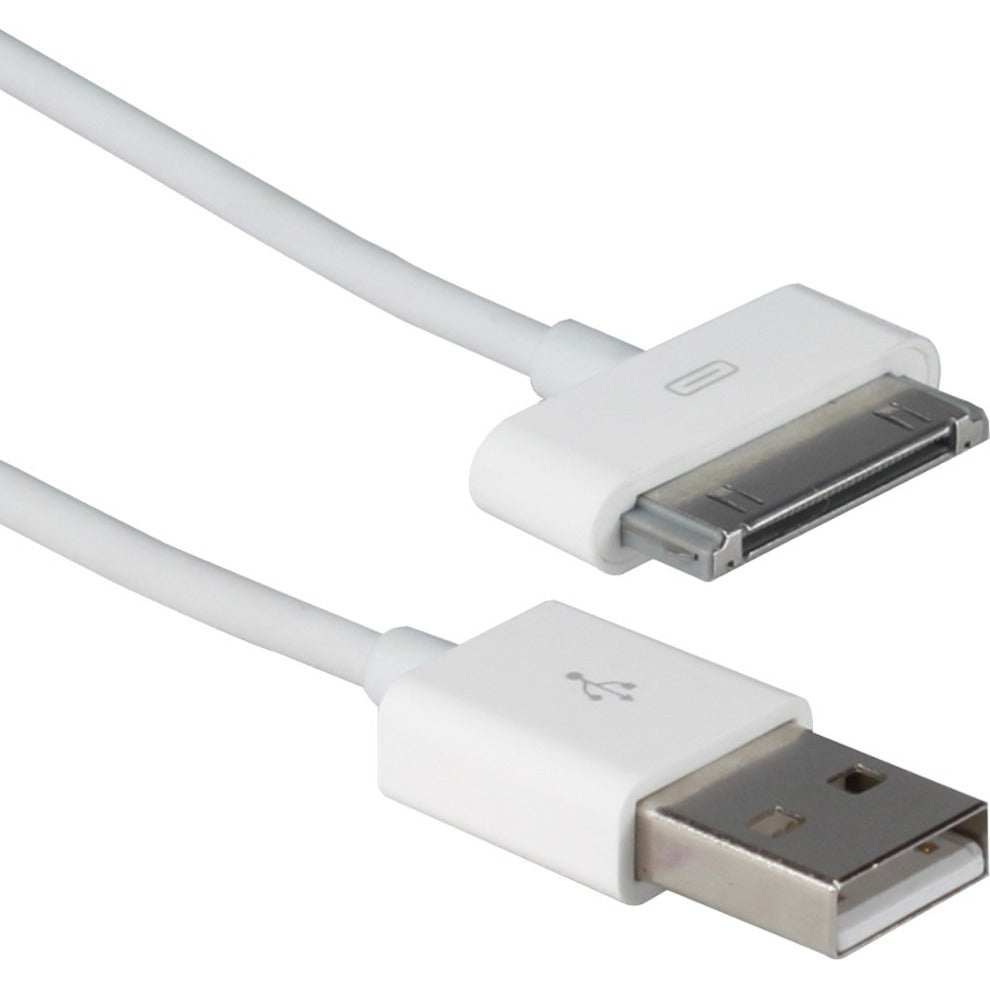 QVS AC-1.5M 1.5-Meter USB Sync & 2.1Amp Charger Cable for iPod/iPhone & iPad/2/3, 6 ft Extension Cable