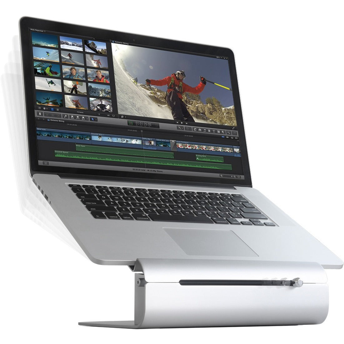 Rain Design 12031 iLevel2 Adjustable Height Laptop Stand, Ergonomic Notebook Stand