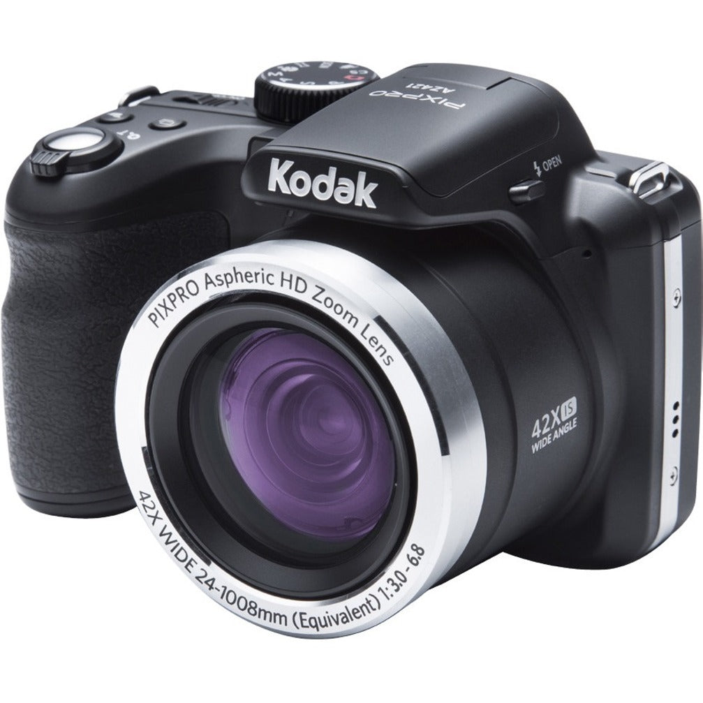 Kodak AZ421-BK PIXPRO 16.2MP Compact Camera, 42x Optical Zoom, 720p HD Video