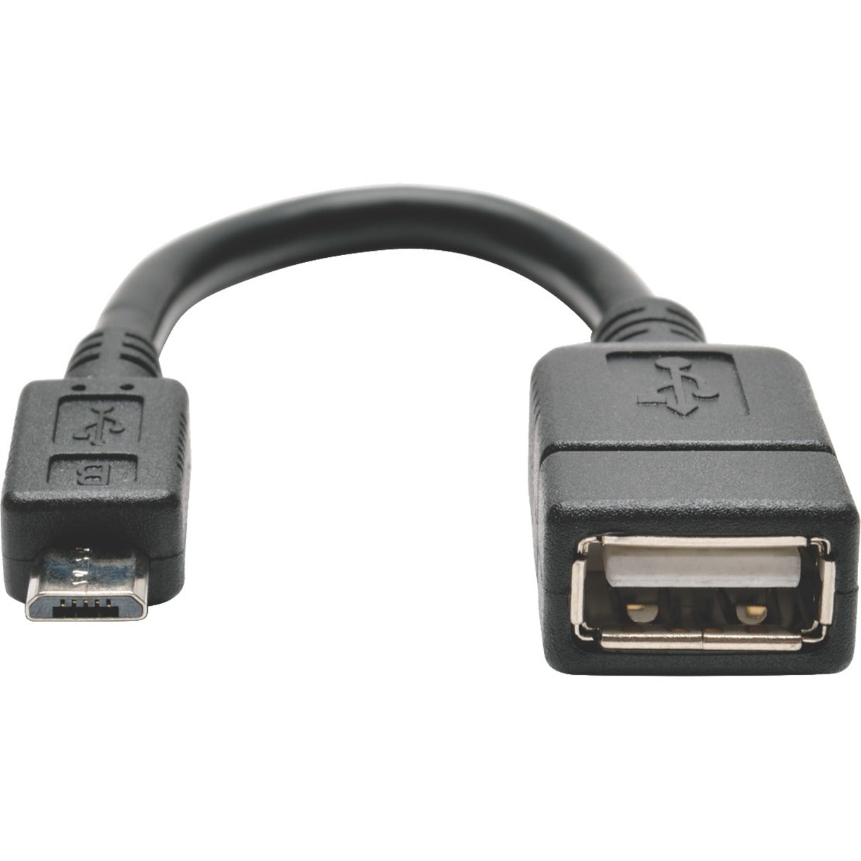 Tripp Lite U052-06N USB OTG Adapter, Data Transfer Cable, 6", Smartphone, Keyboard, Mouse, Tablet