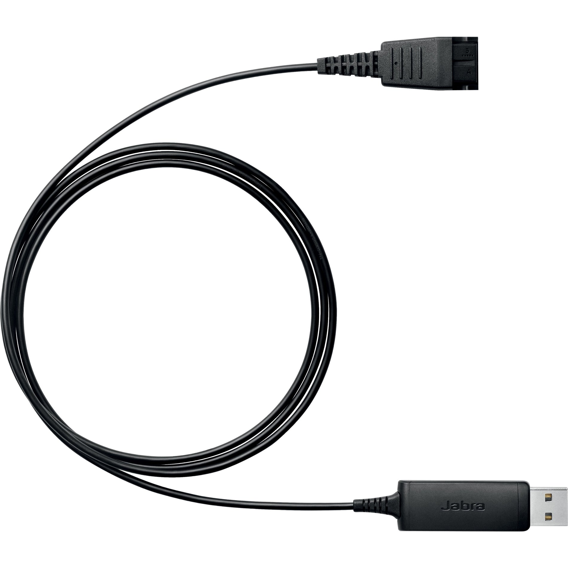 Jabra 230-09 LINK 230 USB Adapter, Quick Disconnect/USB Audio Cable, Shock Proof, Black
