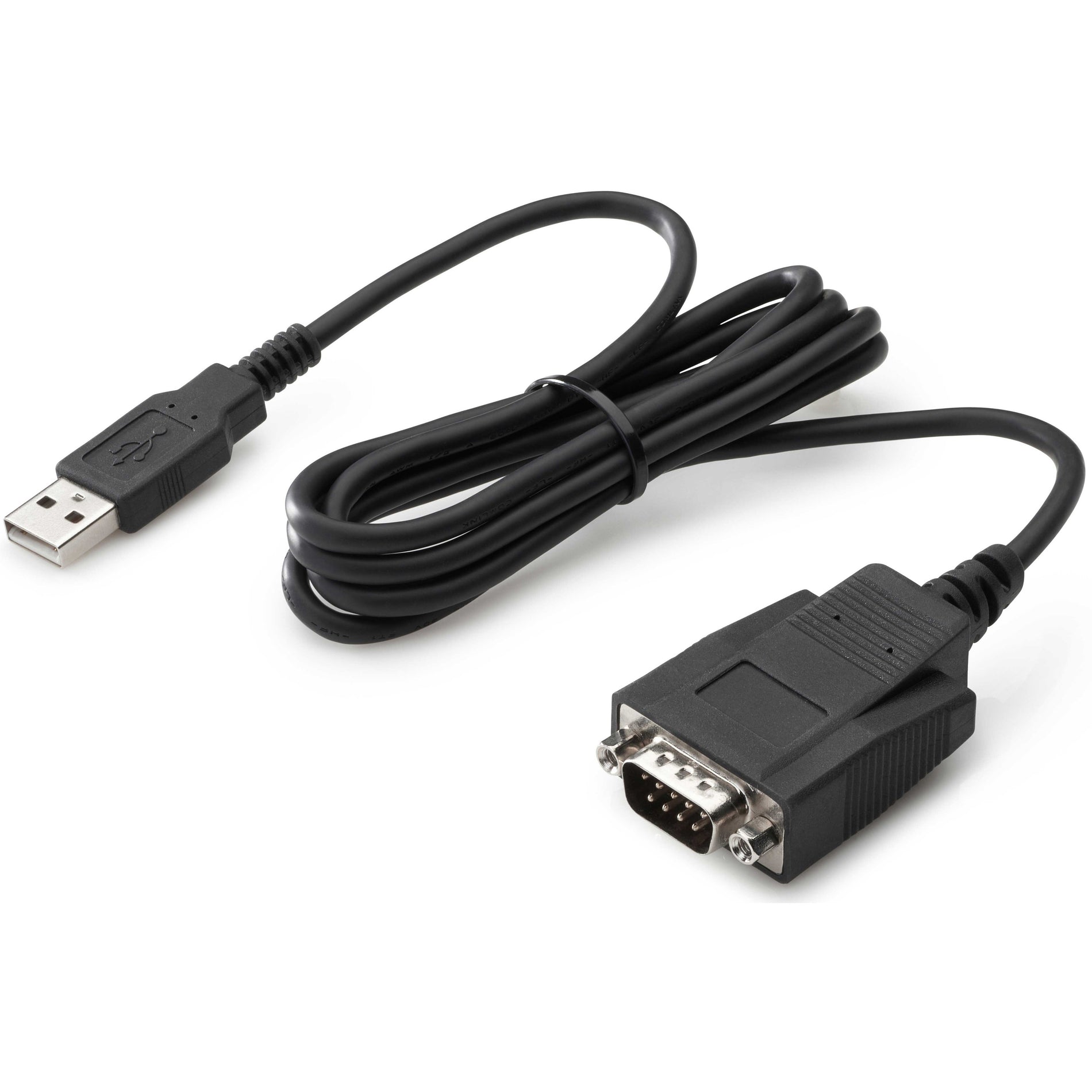 HP J7B60AA USB to Serial Port Adapter, Easy Data Transfer for PC and Desktop Computers