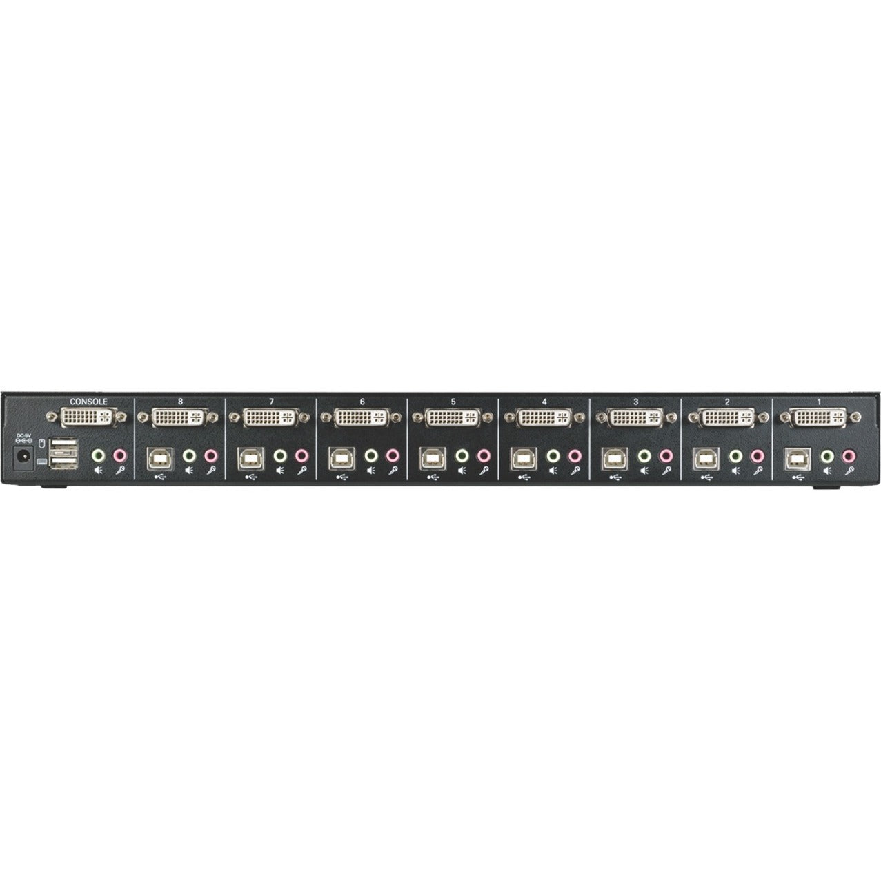 Tripp Lite B043-DUA8-SL NetController 8-Port 1U Rackmount DVI / USB KVM Switch with Audio and 2-Port USB Hub