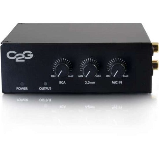 C2G 40880 8 Ohm 50W Audio Amplifier - Plenum Rated Limited Warranty RoHS 2 Certified