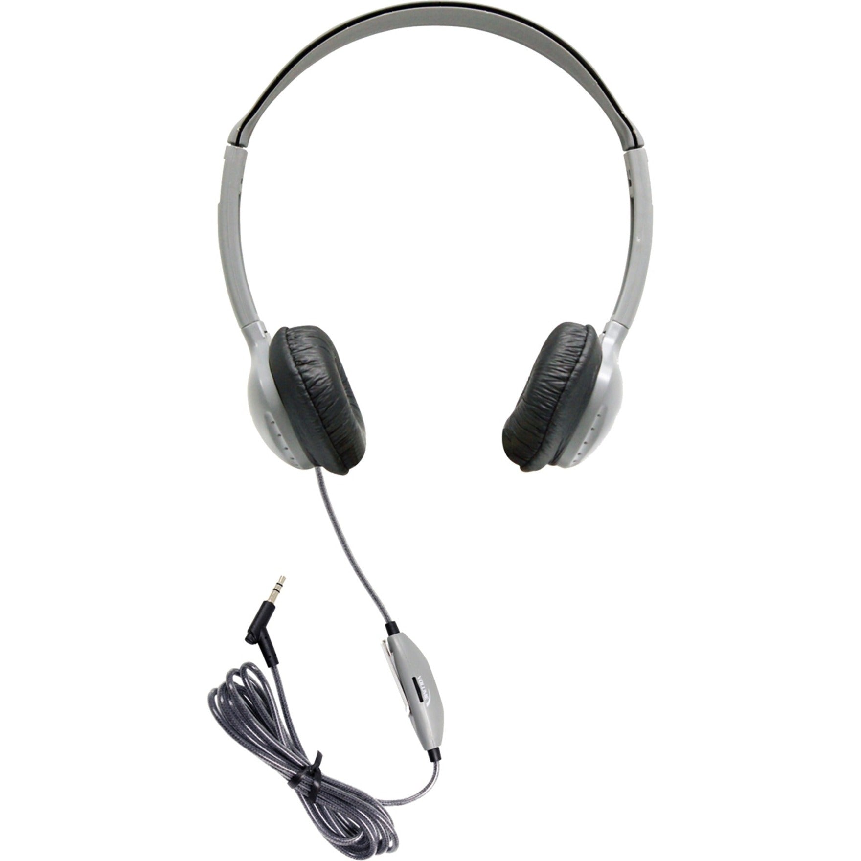 Hamilton Buhl MS2LV SchoolMate Personal Stereo Headphone with in-line Volume, Leatherette - Rugged, Tangle-free Cable, Durable, Lightweight