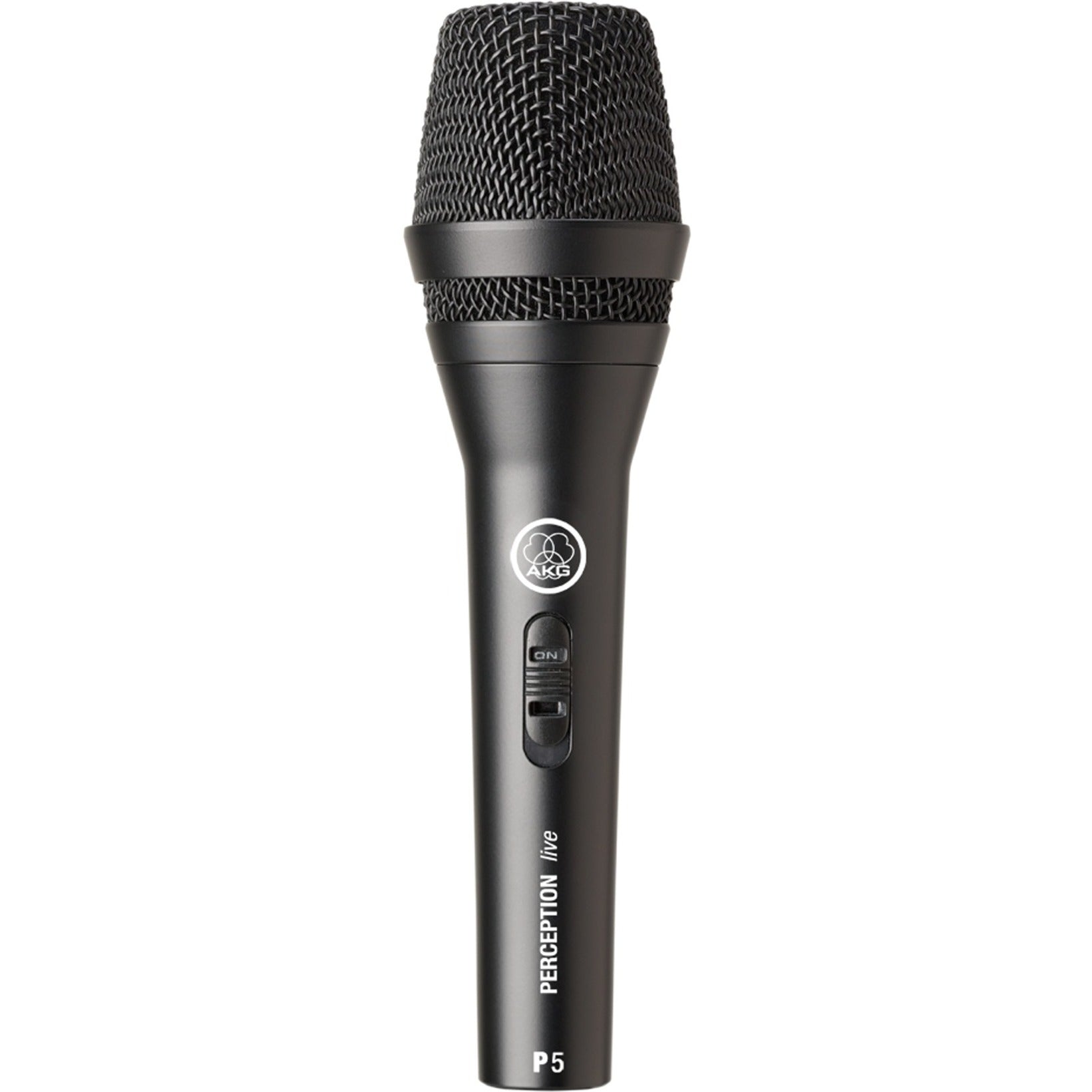 AKG 3100H00120 P5 S High-Performance Dynamic Vocal Microphone With On/Off Switch, Super-cardioid, Shock Mount, Wired