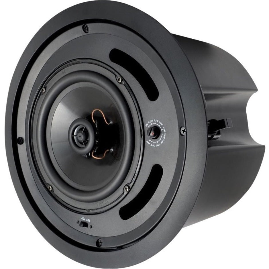 Speco SP6MATB MA Series 6.5" Commercial ABS Plastic Back Can Speaker, 40W RMS, Black