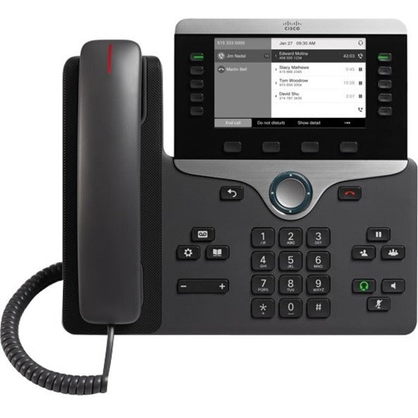 Cisco CP-8811-K9= IP Phone 8811, Corded, Wall Mountable, Black