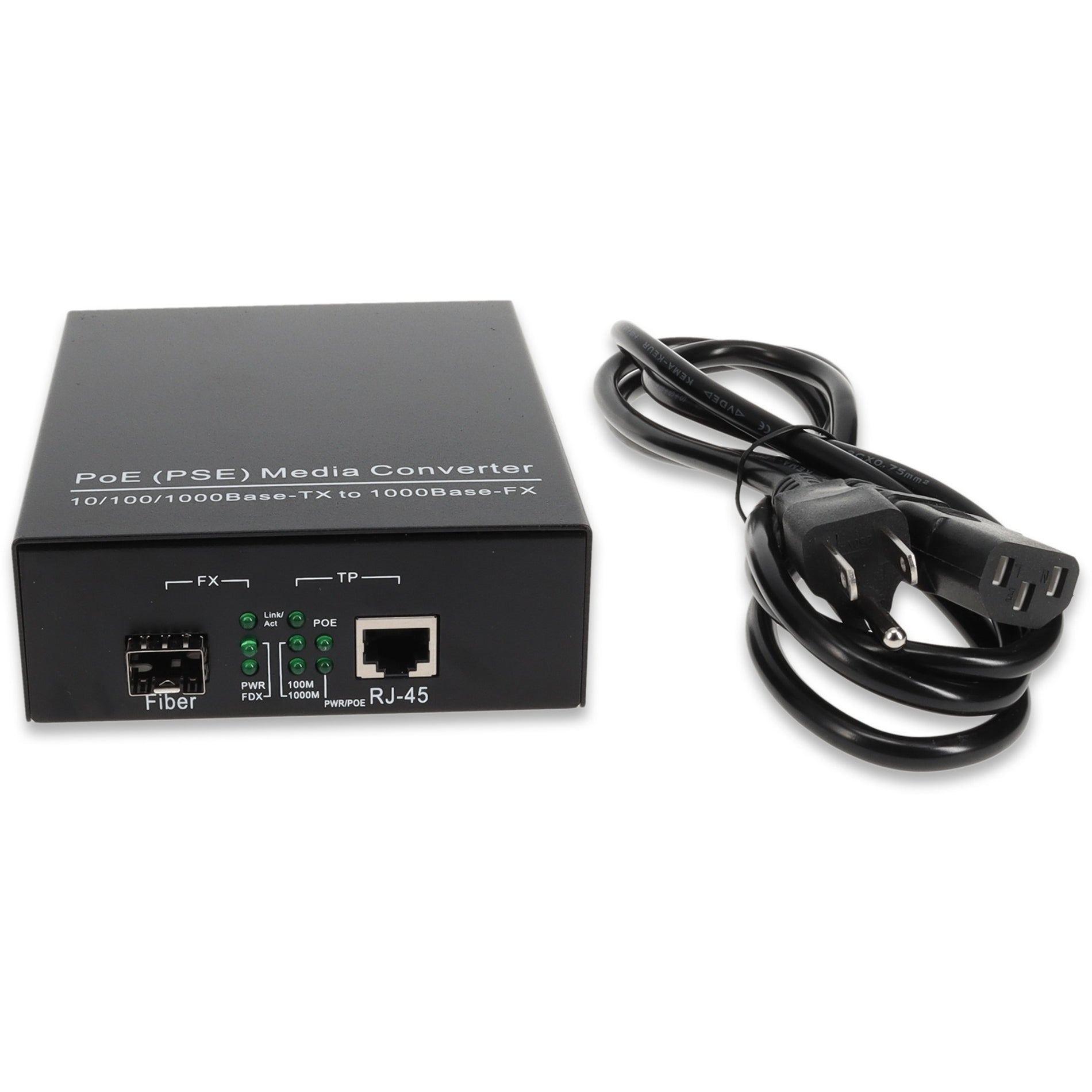AddOn ADD-GMCP-SX-5SC-ET 10/100/1000Base-TX(RJ45) to 1000Base-SX(SC) MMF 850nm 550m POE Media Converter, Gigabit Ethernet