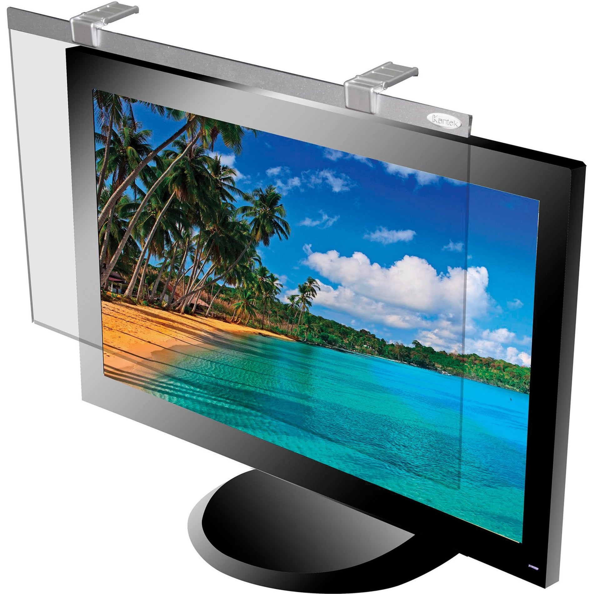 Kantek LCD22W LCD Schutzfilter Anti-Glare schaden- und kratzfest Silber