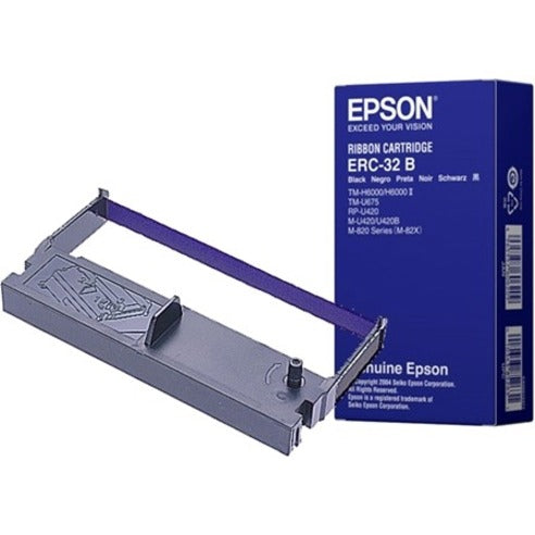 Epson ERC-32B Black Ribbon Cartridge - Dot Matrix, 1 Pack