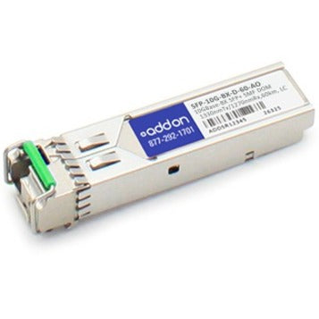AddOn SFP-10G-BX-D-60-AO SFP+ Module, 10GBase-BX, Single-mode, LC Connector, 10 Gigabit Ethernet, Optical Fiber