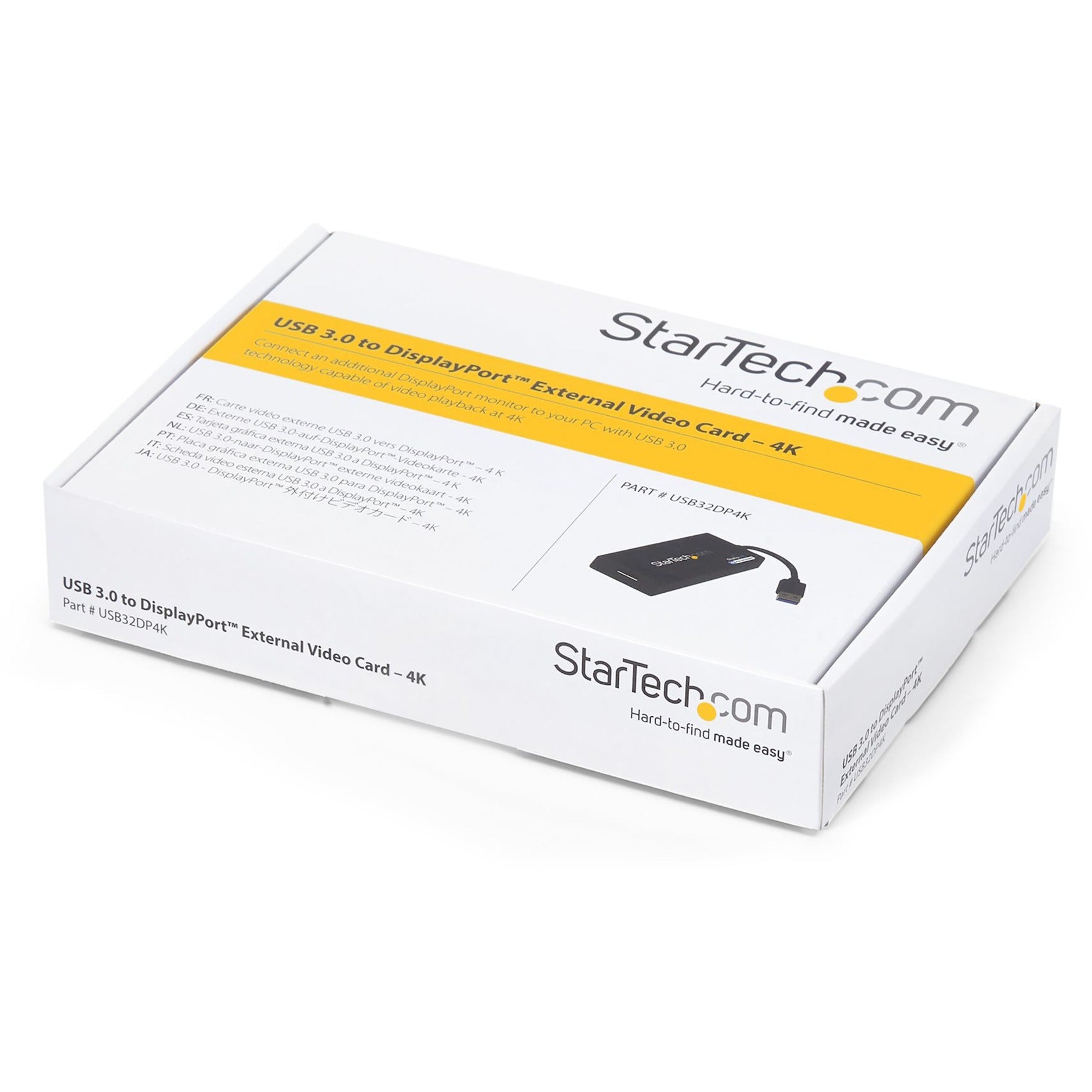 StarTech.com USB32DP4K USB 3.0 zu 4K DisplayPort Video Adapter Externe Multi-Monitor-Grafikkarte
