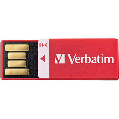Verbatim 8GB Clip-It USB Flash Drive - 3pk - Black, White, Red (98674) Alternate-Image4 image