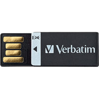 Verbatim 8GB Clip-It USB Flash Drive - 3pk - Black, White, Red (98674) Alternate-Image5 image