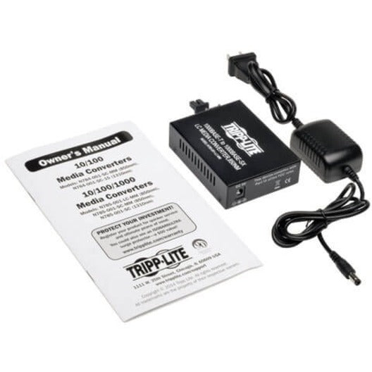 Tripp Lite N785-001-LC-MM 10/100/1000 LC Multimode Media Converter, 550M, 850nm, 2-Year Warranty
