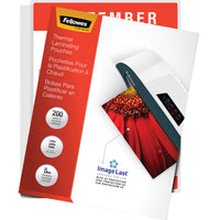 Fellowes Thermal Laminating Pouches - ImageLast&trade;, Jam Free, Letter, 5mil, 200 pack (5245301) Alternate-Image2 image