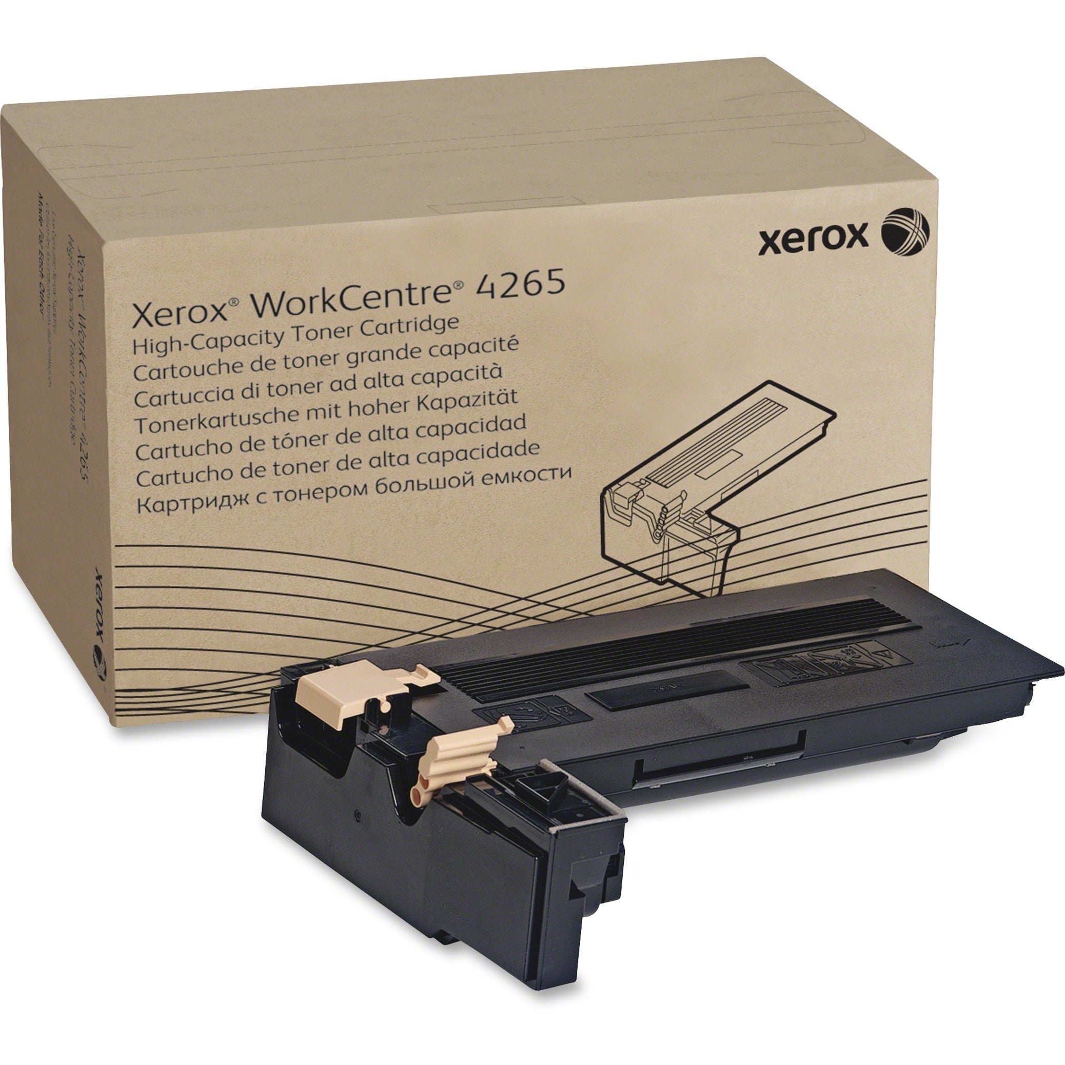 Xerox 106R02734 WorkCentre 4265 High Capacity Toner Cartridge, 25000 Pg Yield, Black