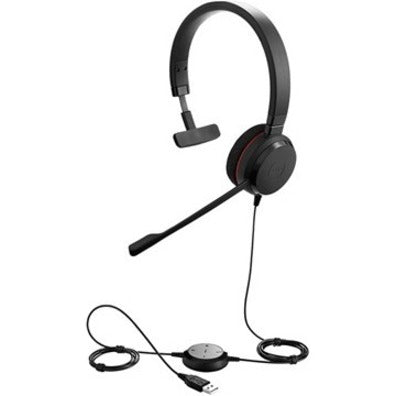 Jabra 4993-829-209 Evolve 20 UC Mono, Wired Headset with Noise Cancelling Microphone