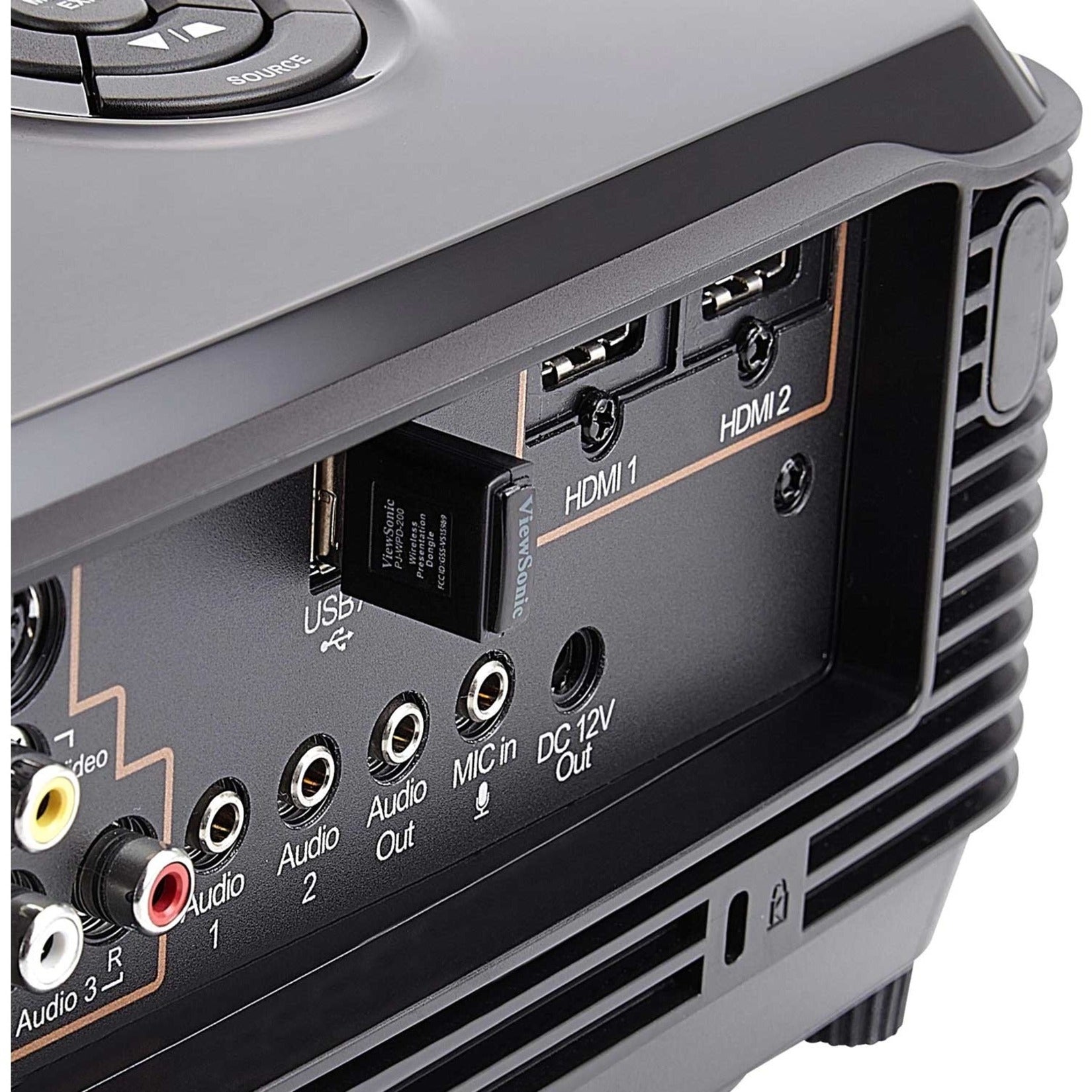 ViewSonic PJ-WPD-200 USB Wireless Adapter, Wi-Fi 4, 300 Mbit/s