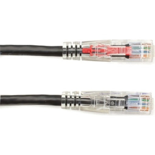 Black Box C6PC80-BK-10 GigaTrue 3 Cat.6 UTP Patch Network Cable, 10 ft, Lockable, Rugged, Snagless