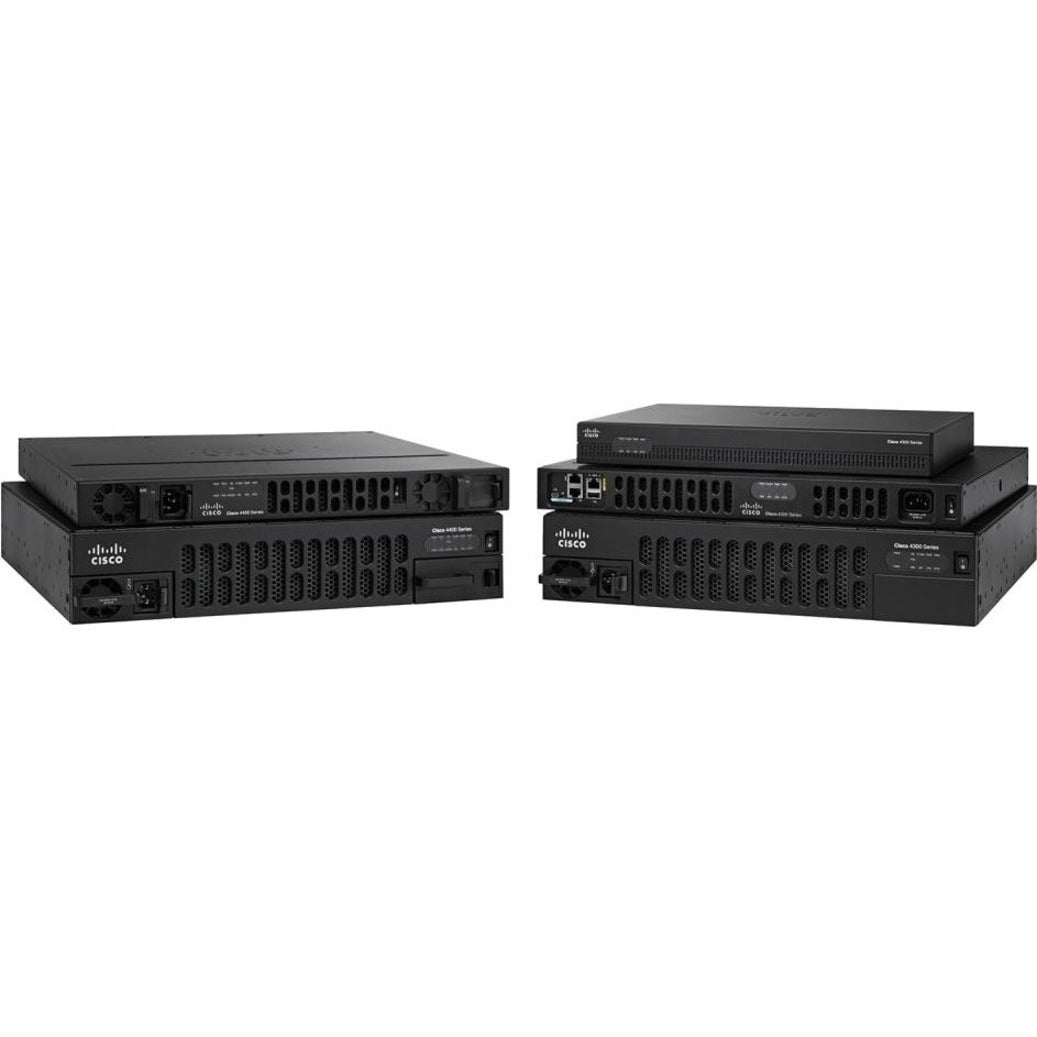 Cisco ISR4431/K9 4431 Router, Gigabit Ethernet, 4GB RAM, 8GB Flash Memory