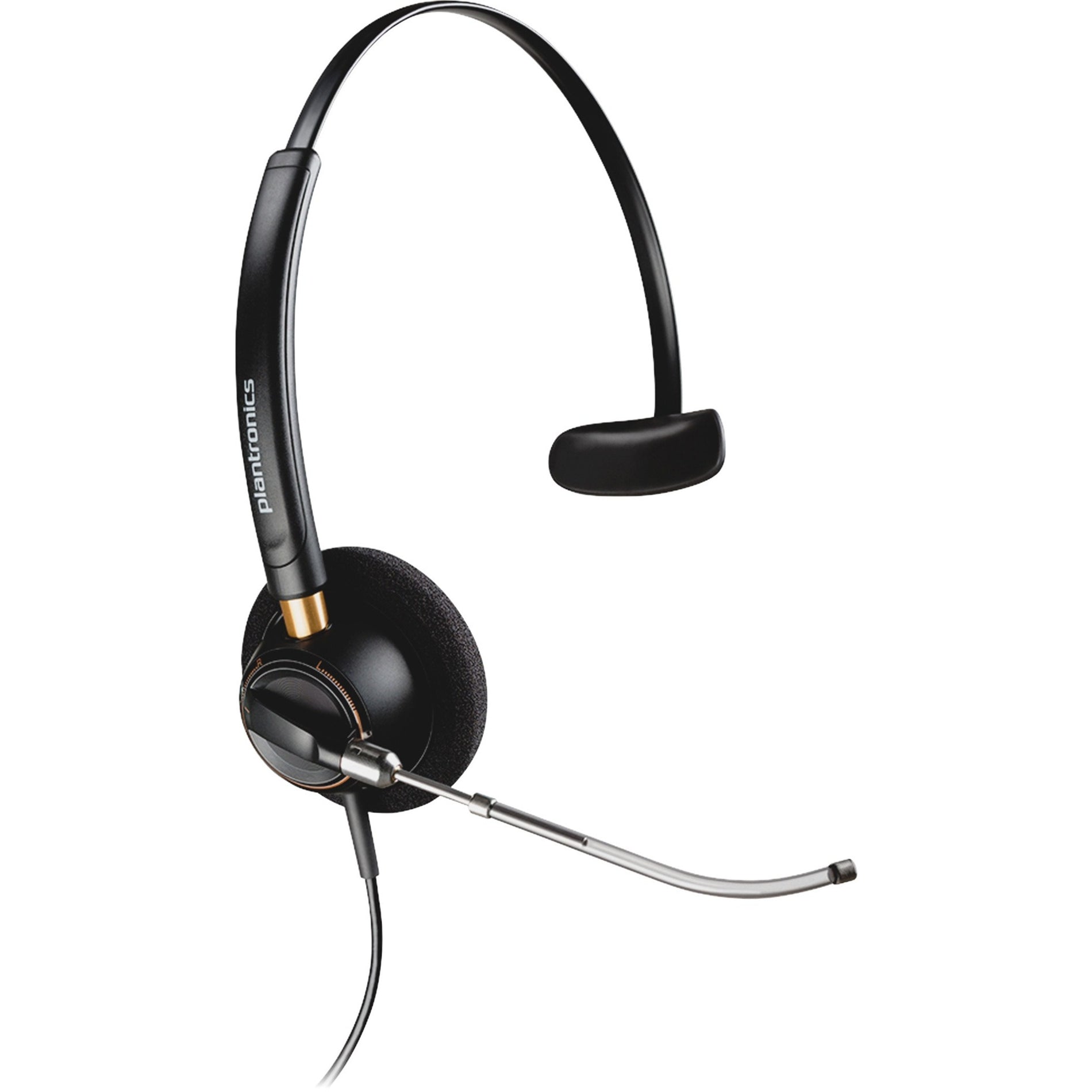 Plantronics 89435-01 EncorePro HW510V Headset, Monaural Over-the-head, 2 Year Warranty