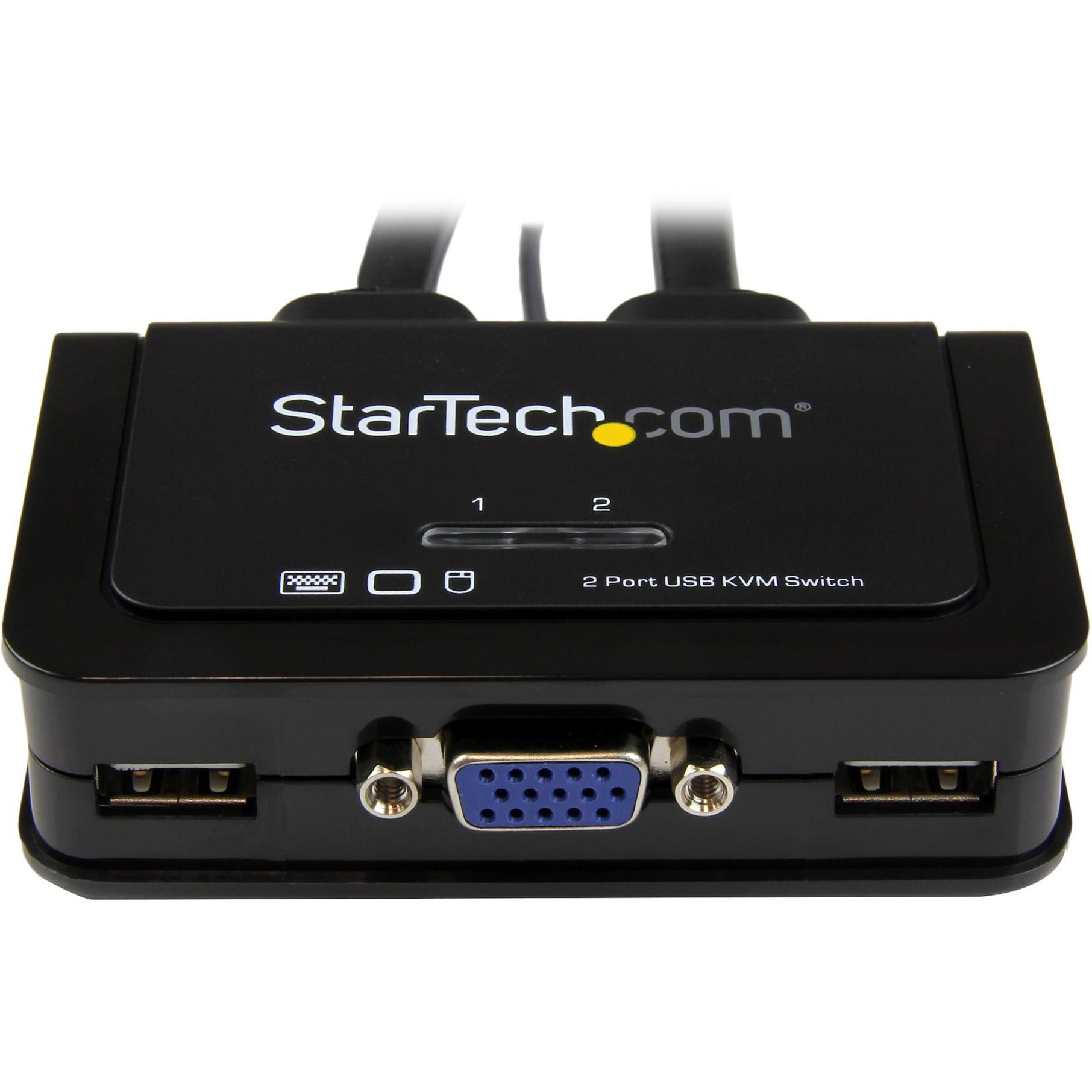 StarTech.com SV211USB 2 Port USB VGA Cable KVM Switch - USB Powered with Remote Switch, QXGA 2048 x 1536, 2 Year Warranty