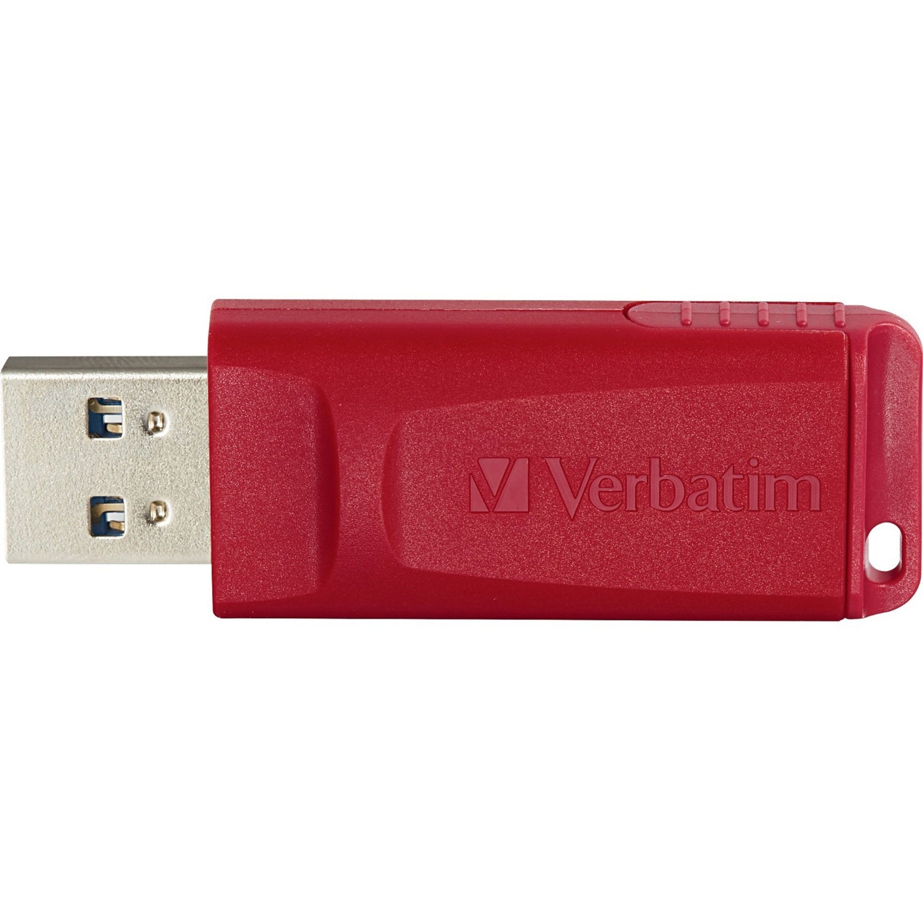 Microban 98525 Store 'n' Go USB Flash Drive, 128GB, Red
