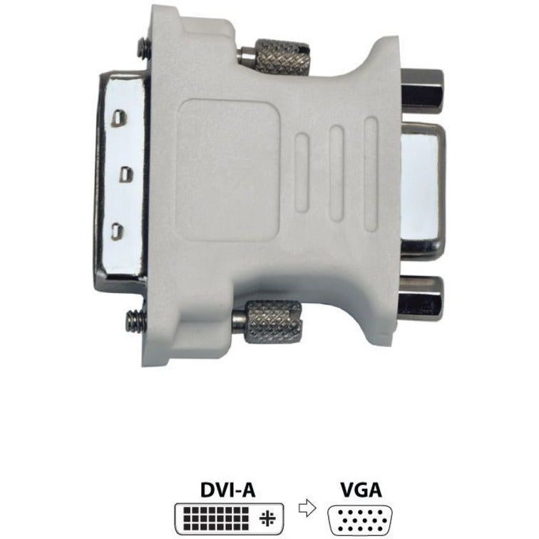VisionTek 900664 DVI to VGA Adapter (M/F), Shielded, 1 Year Limited Warranty, China Origin