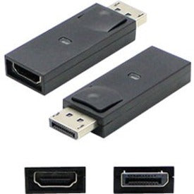 AddOn DISPLAYPORT2HDMIADPT-5PK 5 pack of DisplayPort Male to HDMI Female Black Adapter, Supports up to 2560x1600 Resolution