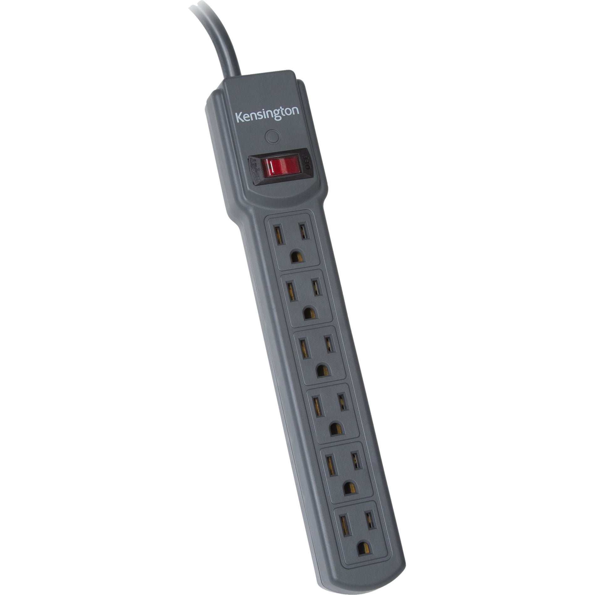 Kensington K38214NA 6Outlet Power Strip, 4 ft Cord, Compact Design