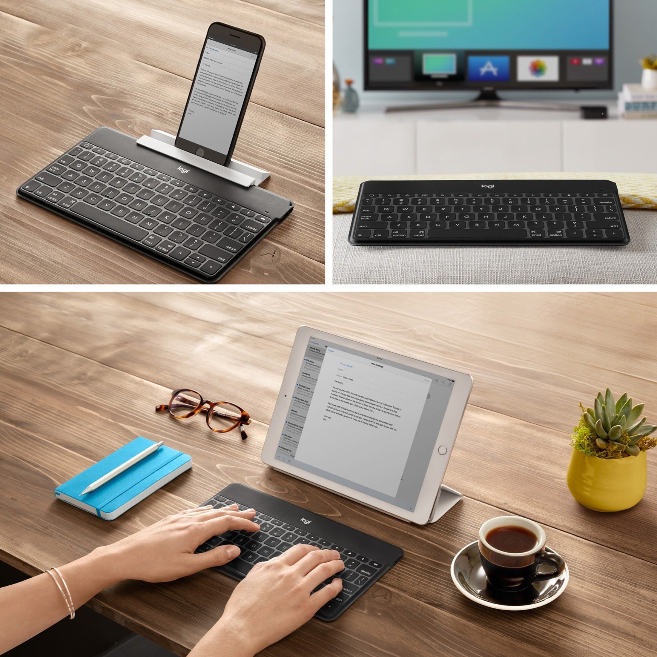 Logitech Keys-To-Go Ultra-Portable Bluetooth Keyboard, Slim